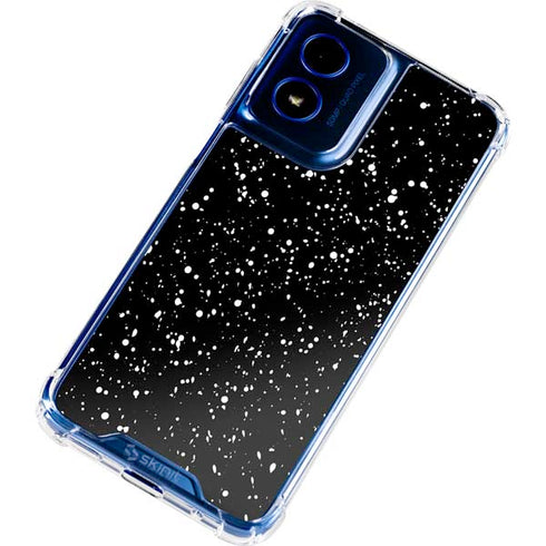 Black Speckle Moto G 5G (2024) Clear Case